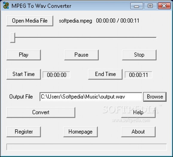 MPEG To Wav Converter screenshot