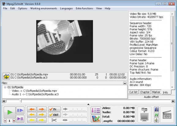 MPEG2Schnitt screenshot