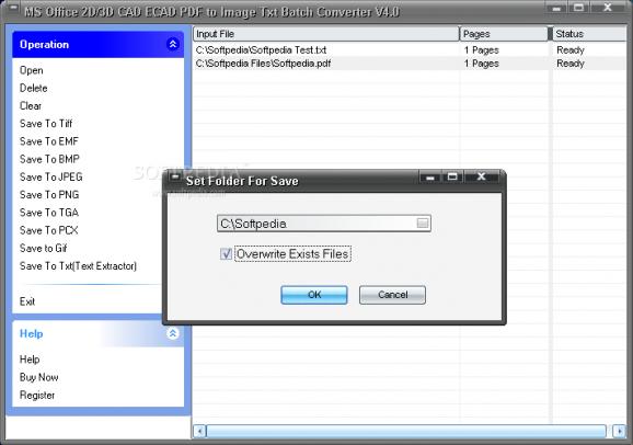 MS Office CAD ECAD PDF to Image Txt Batch Converter screenshot