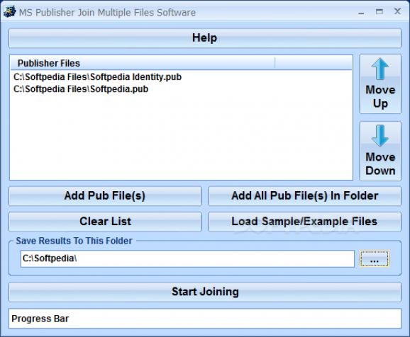 MS Publisher Join Multiple Files Software screenshot