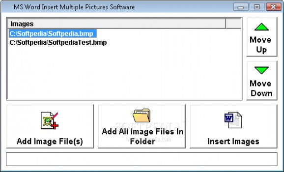 MS Word Insert Multiple Pictures Software screenshot
