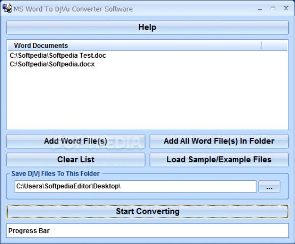 MS Word To DjVu Converter Software screenshot