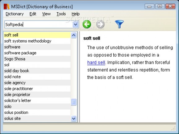MSDict Oxford Dictionary of Business screenshot