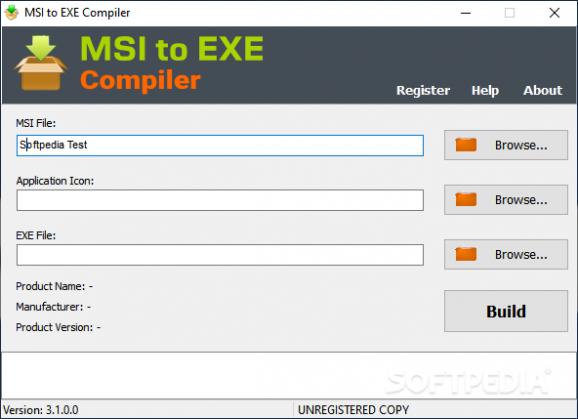 MSI to EXE Compiler screenshot