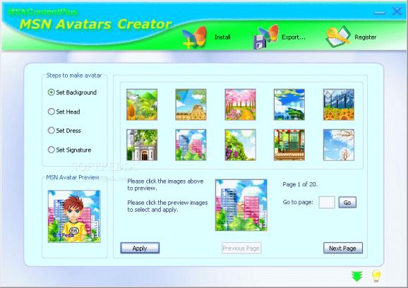 MSN Avatars Creator screenshot