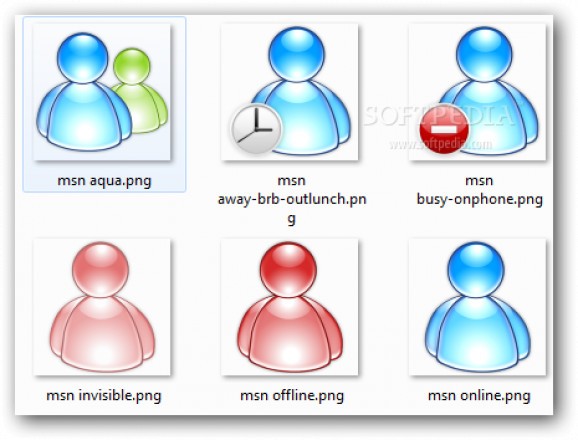 MSN Messenger aqua screenshot