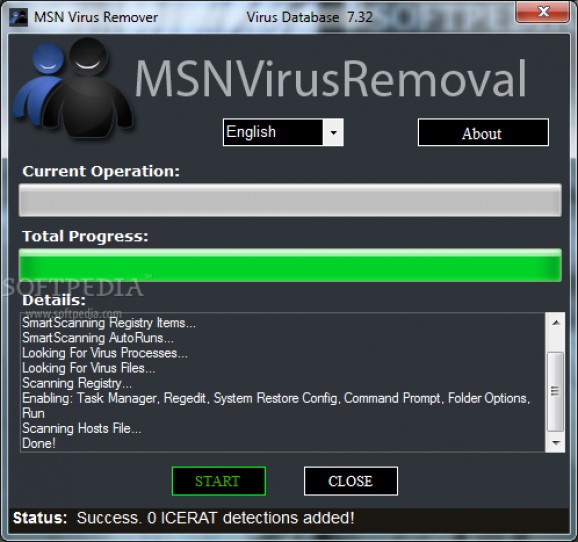 MSN Photo Virus Remover screenshot