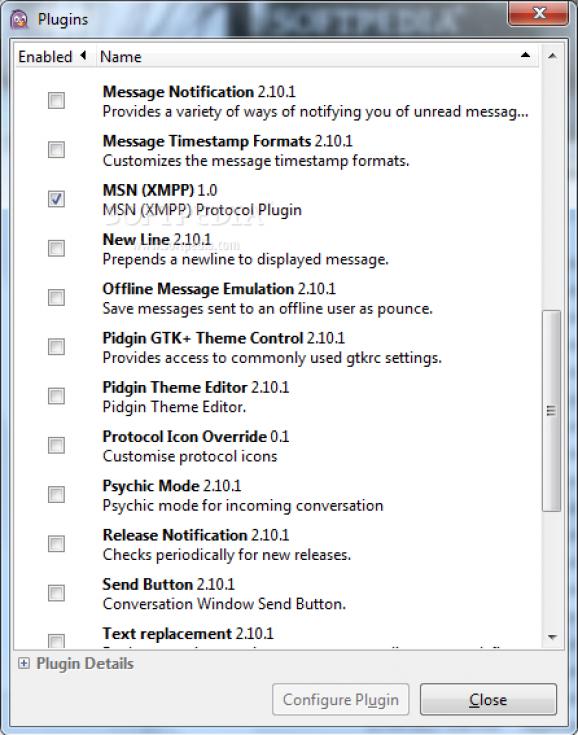 MSN XMPP screenshot