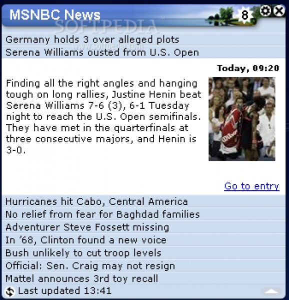 MSNBC News screenshot