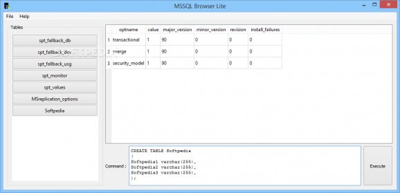 MSSQL Browser Lite screenshot