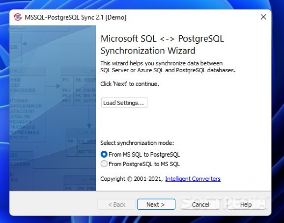 MSSQL-PostgreSQL Sync screenshot