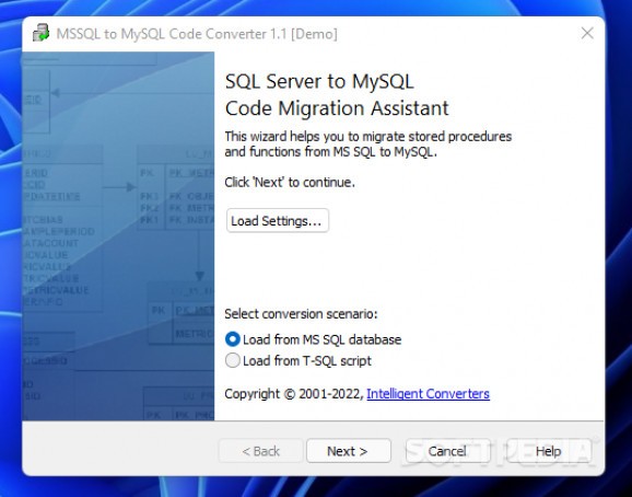 MSSQL to MySQL Code Converter screenshot