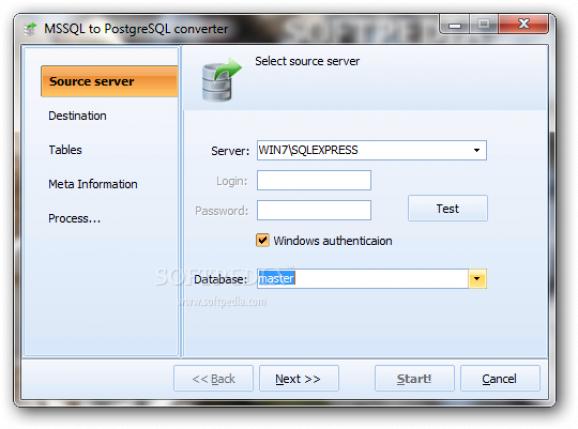 MSSQL to PostgreSQL Converter screenshot