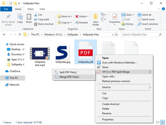 MSTech PDF Split Merge screenshot