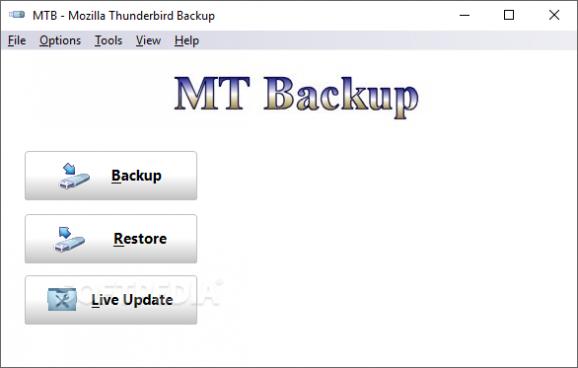 MTB - Mozilla Thunderbird Backup screenshot