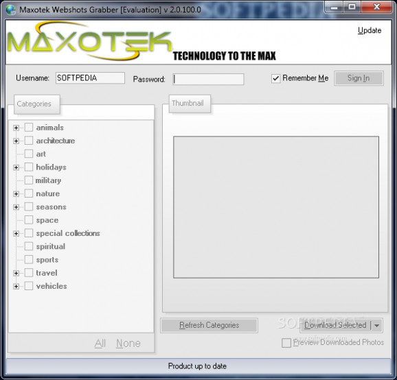 Maxotek Webshots Grabber screenshot