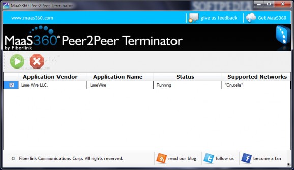 MaaS360 Peer2Peer Terminator screenshot