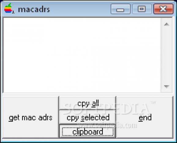 Macadrs screenshot