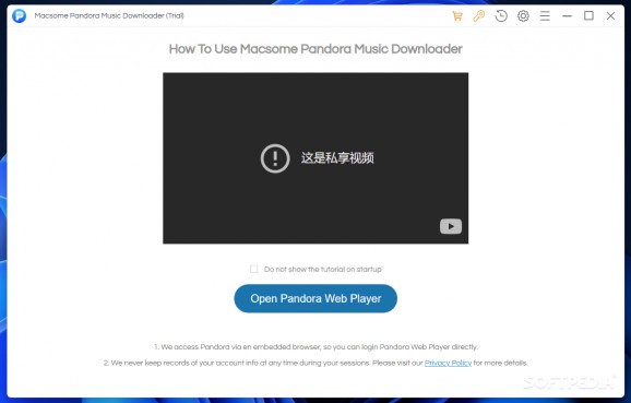 Macsome Pandora Music Downloader screenshot