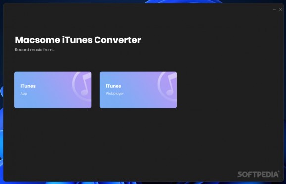 Macsome iTunes Converter screenshot