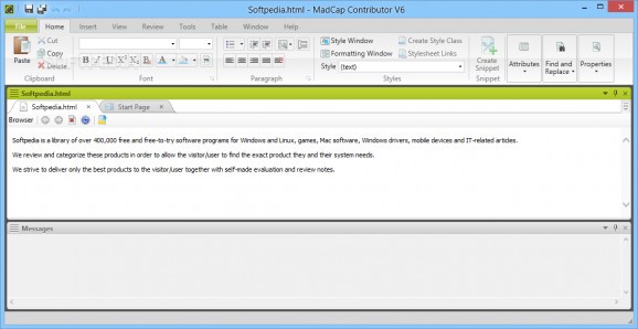 MadCap Contributor (formerly MadCap X-Edit) screenshot