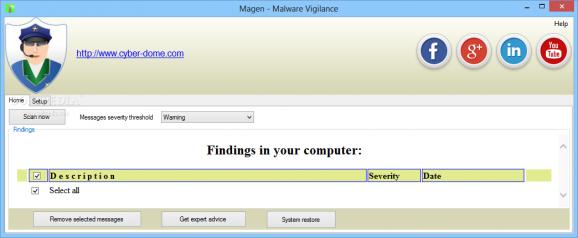 Magen Malware Vigilance screenshot