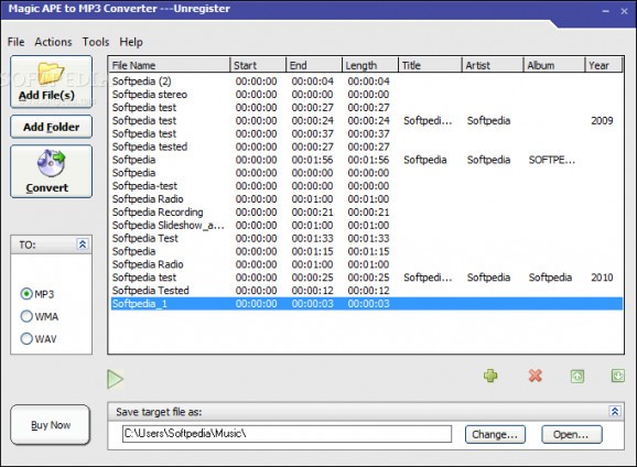 Magic APE to MP3 Converter screenshot
