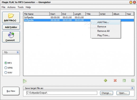 Magic FLAC to MP3 Converter screenshot