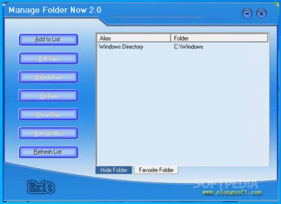 Manage Folder Now screenshot