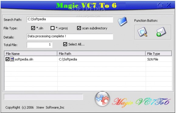 Magic VC7 to VC6 screenshot