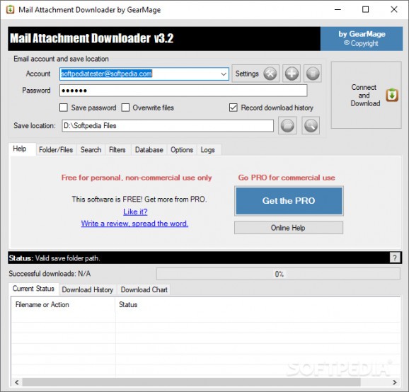 Mail Attachment Downloader screenshot