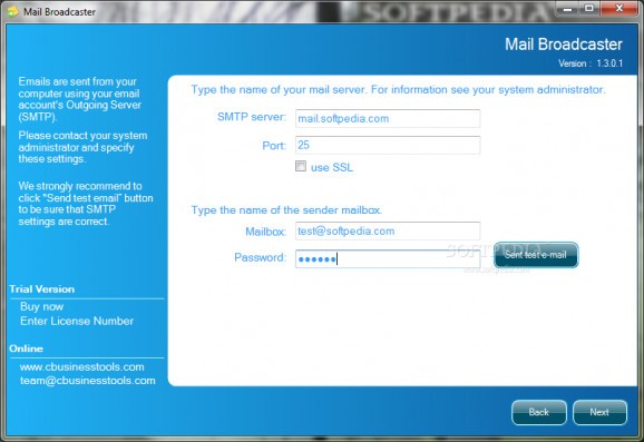 Mail Broadcaster screenshot