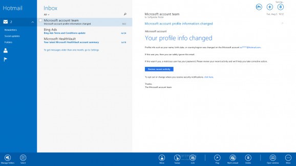 Mail, Calendar and People for Windows 8.1 screenshot