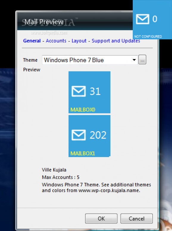 Mail Preview Gadget screenshot