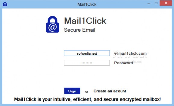 Mail1Click screenshot