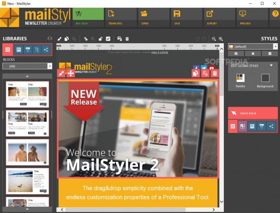 MailStyler Newsletter Creator screenshot