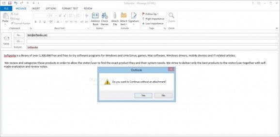 MailWithAttachment screenshot
