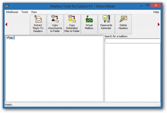 Mailbox Tools for Eudora screenshot