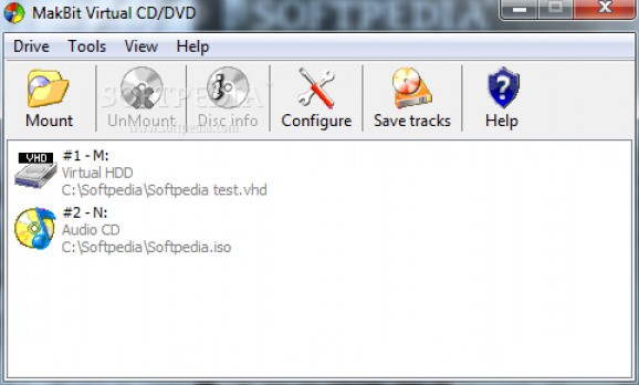 MakBit Virtual CD / DVD screenshot