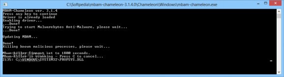 Malwarebytes Chameleon screenshot
