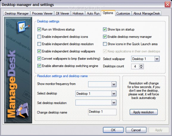ManageDesk Virtual Desktop screenshot