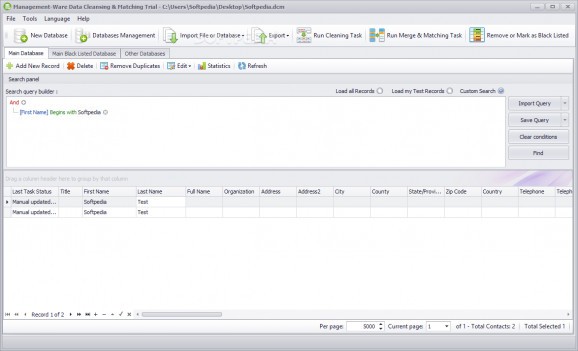 Management-Ware Data Cleansing & Matching screenshot