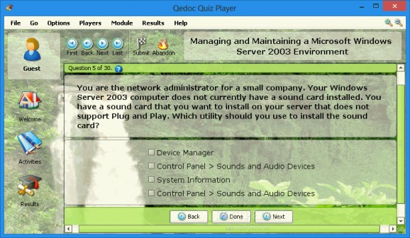 Managing and Maintaining a Microsoft Windows Server 2003 Environment screenshot