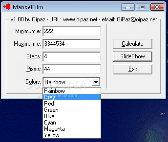 MandelFilm screenshot