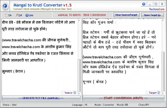 Mangal To Kruti Converter screenshot