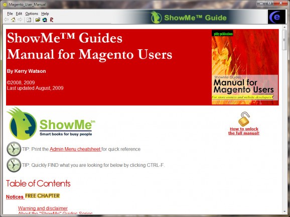 Manual for MAGENTO Users screenshot