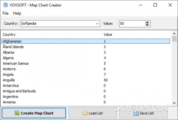Map Chart Creator screenshot