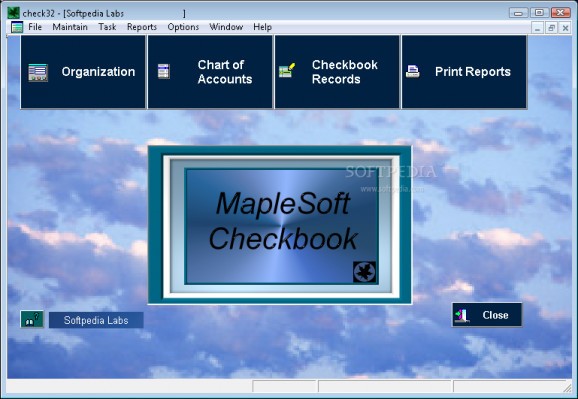 MapleSoft Checkbook screenshot
