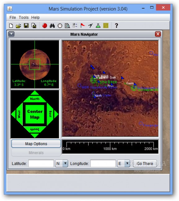 Mars Simulation Project screenshot