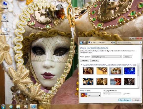 Masquerade Theme screenshot